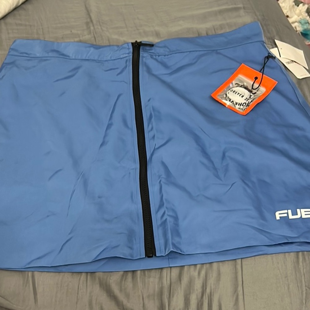 FUBU Light Blue Skirt with Black Accent